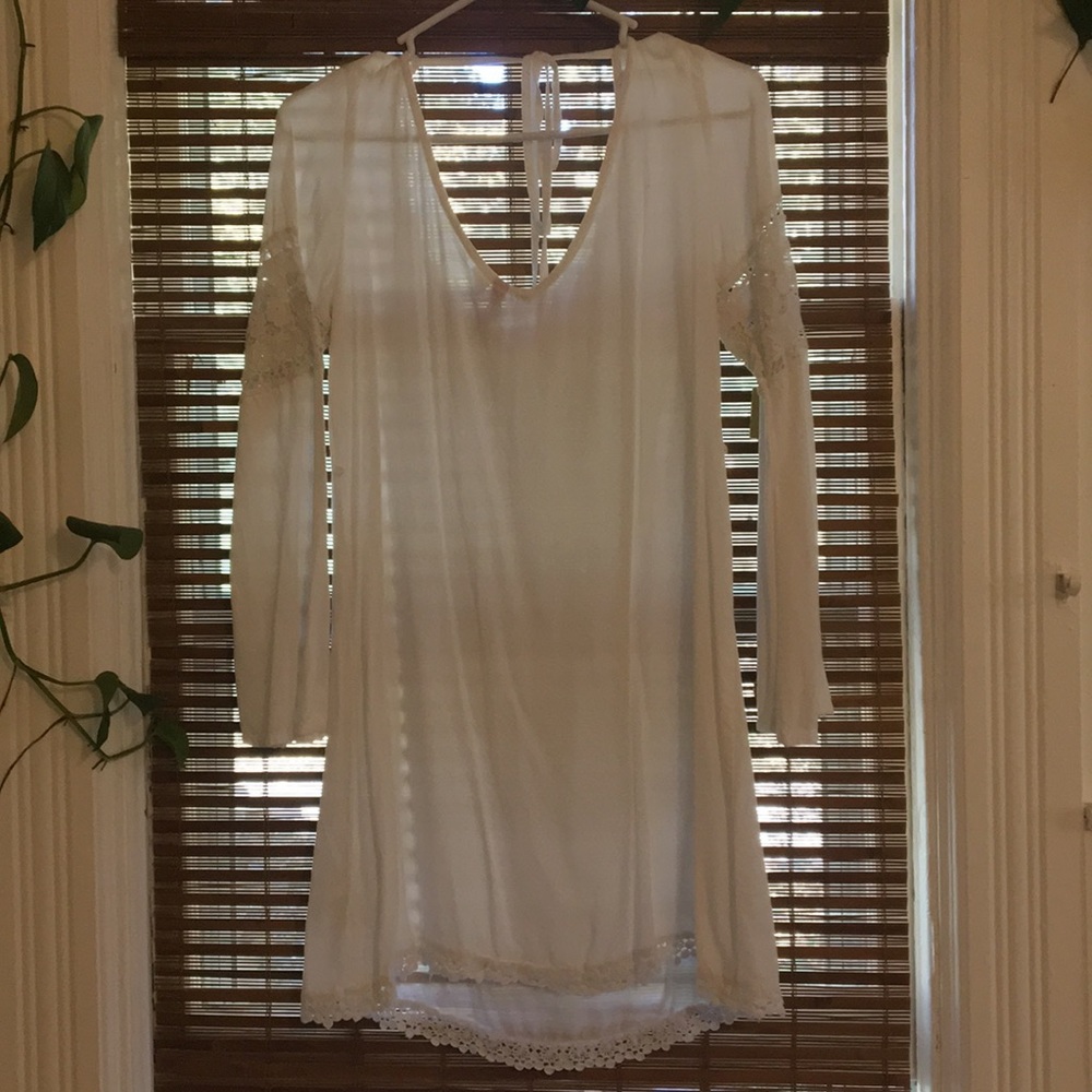 White airy dress
